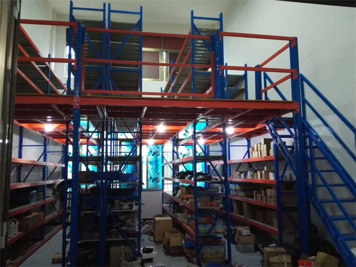 江门合力叉车仓库式货架阁楼平台